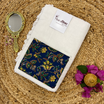 Muralika White Handloom Saree