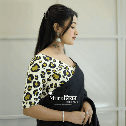 Muralika Black Handloom Saree