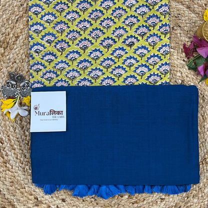 Muralika Indigo Handloom Saree