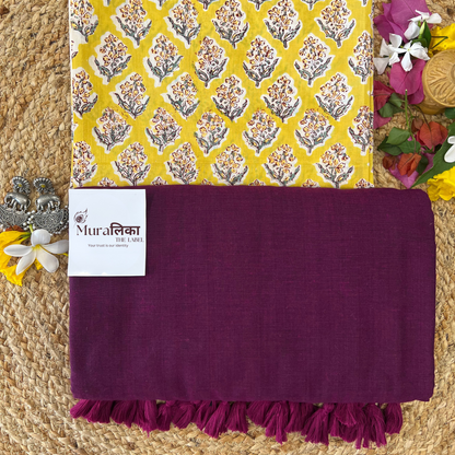 Muralika Magenta Handloom Saree