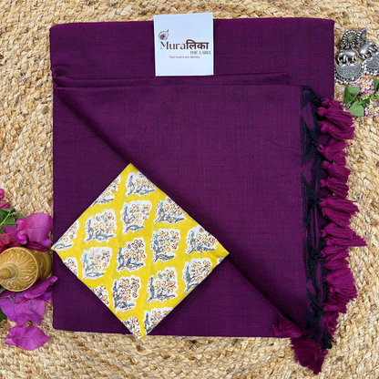 Muralika Magenta Handloom Saree