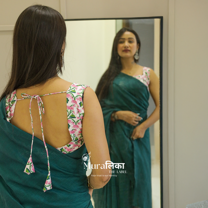 Muralika Rama Green Handloom Saree