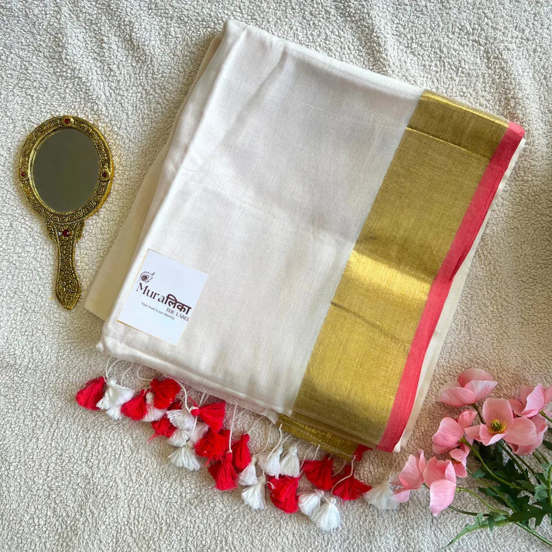 Aaradhya Mulmul Cotton Saree - Muralika the label