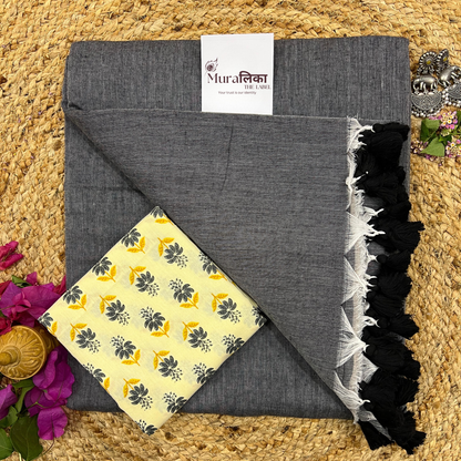 Muralika Grey Handloom Saree