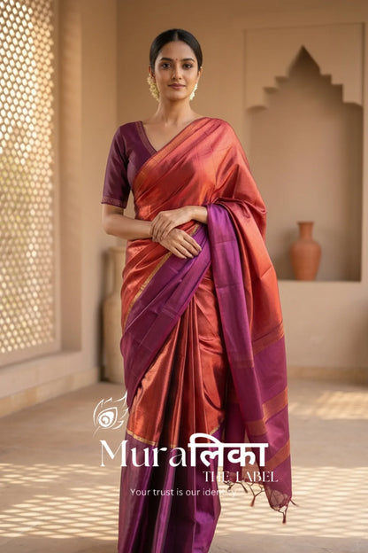 Muralika Pure Elegance Handloom Tissue Saree