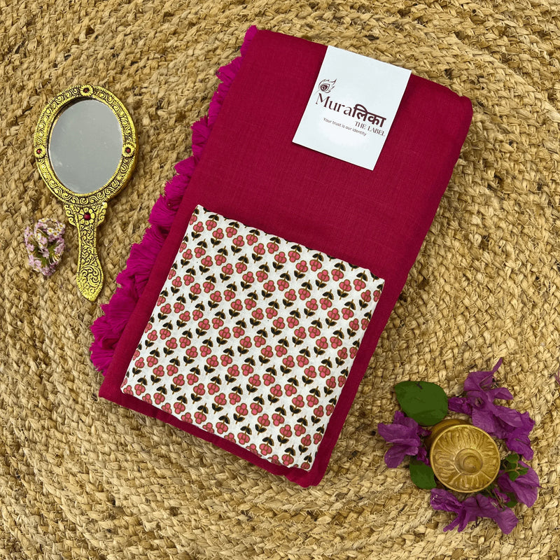 Muralika Queen Pink Handloom Saree