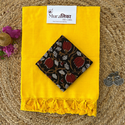 Muralika Yellow Handloom Saree