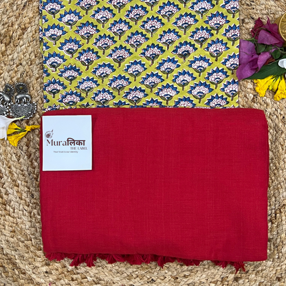 Muralika Red Handloom Saree
