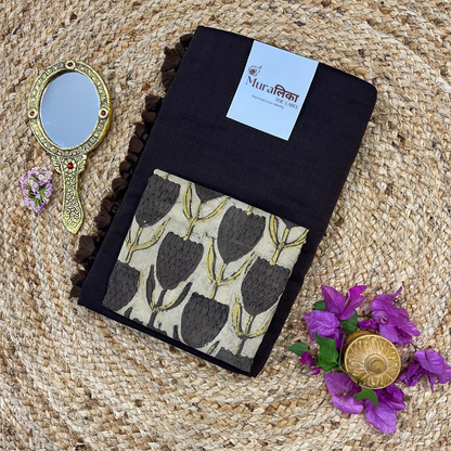 Muralika Coffee Brown Handloom Saree