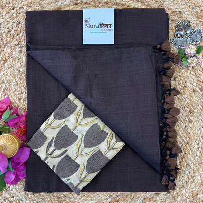 Muralika Coffee Brown Handloom Saree