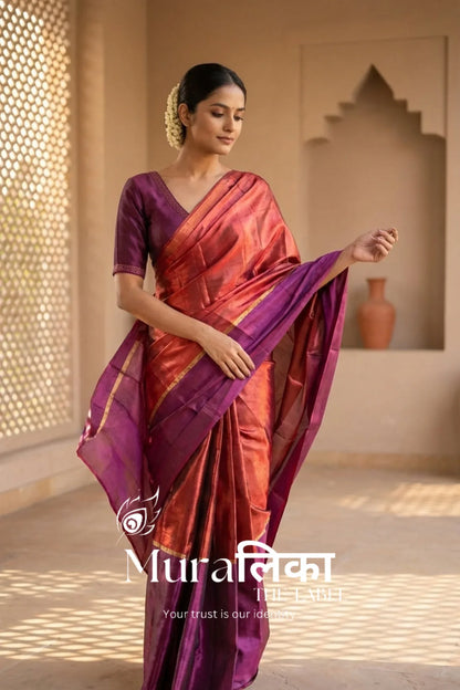 Muralika Pure Elegance Handloom Tissue Saree