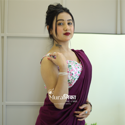 Muralika Magenta Handloom Saree