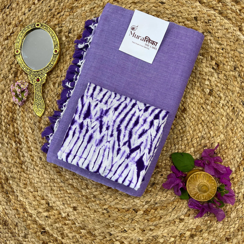 Muralika Lilac Handloom Saree - Muralika the label
