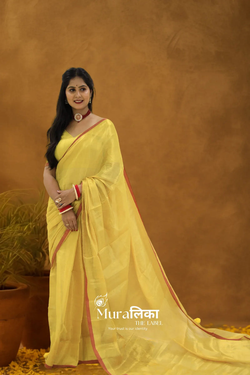 Muralika Pure Elegance Handloom Tissue Saree