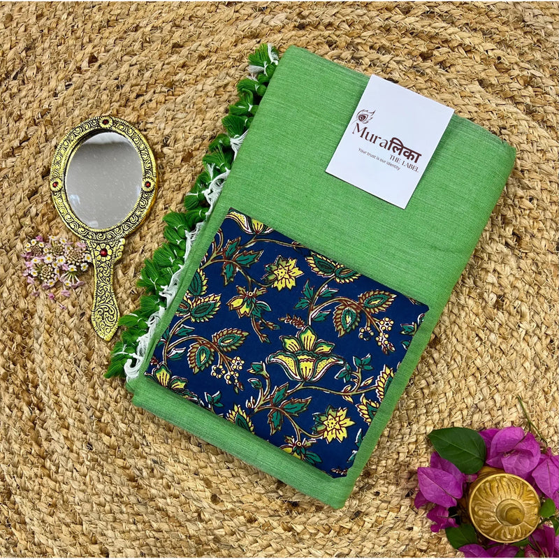 Muralika Light Green Handloom Saree - Muralika the label