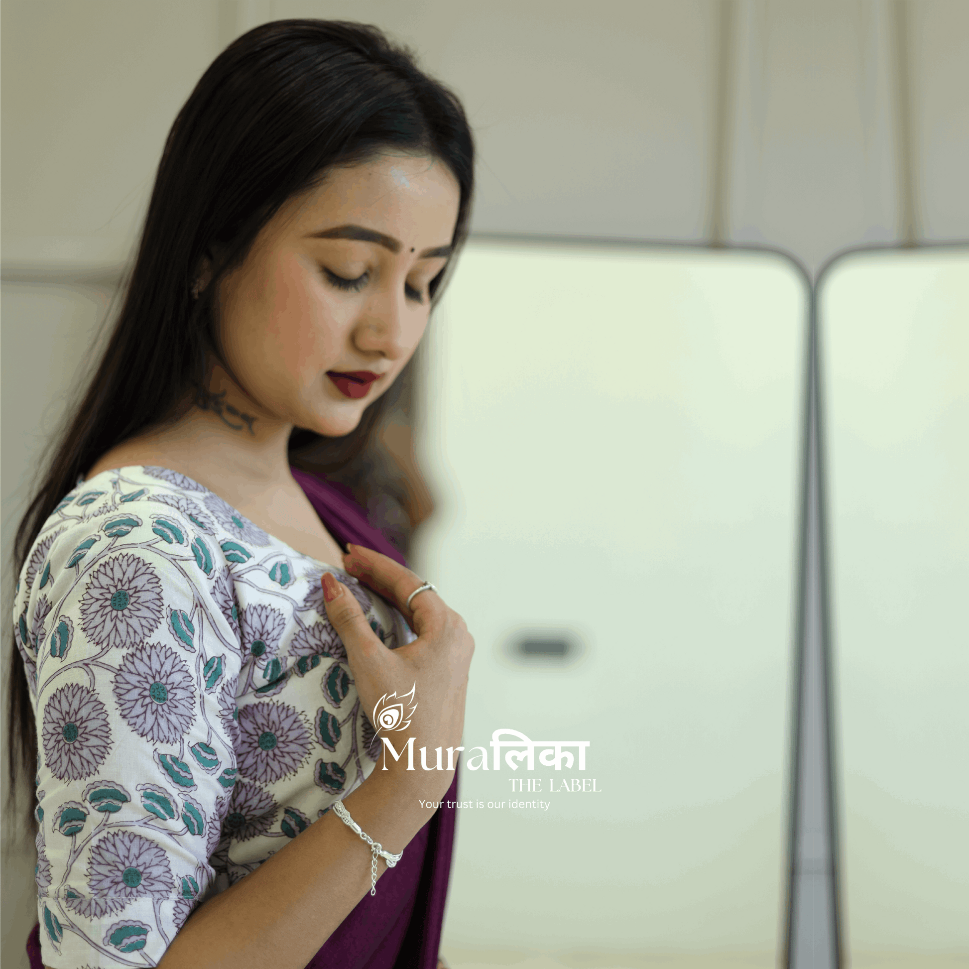 Muralika Magenta Handloom Saree
