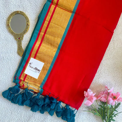Suhaag Mulmul Cotton Saree - Muralika the label