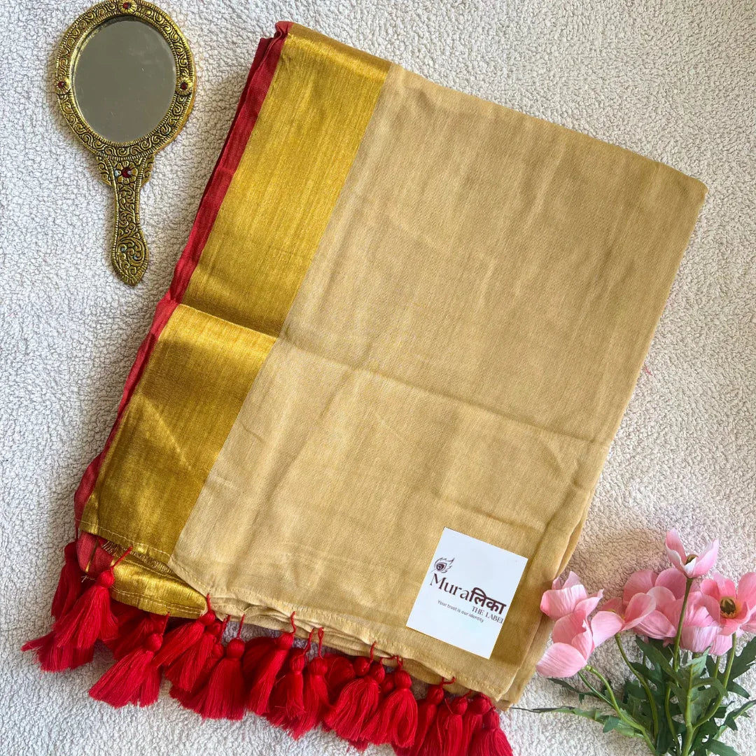 Kaamini Mulmul Cotton Saree - Muralika the label
