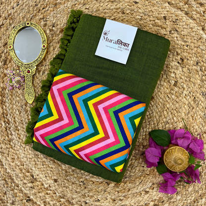 Muralika Mehendi Green Handloom Saree