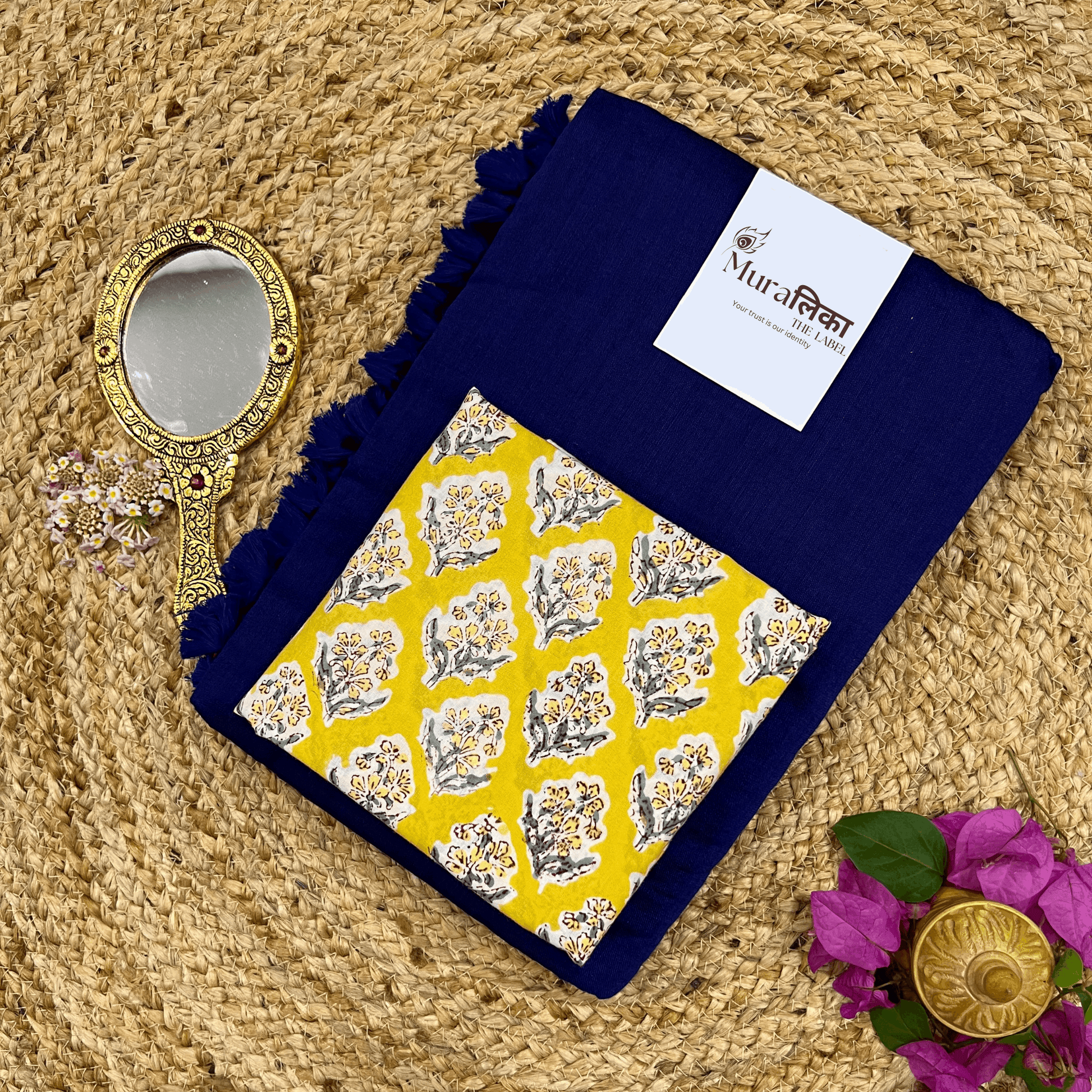 Muralika Royal Bule Handloom Saree