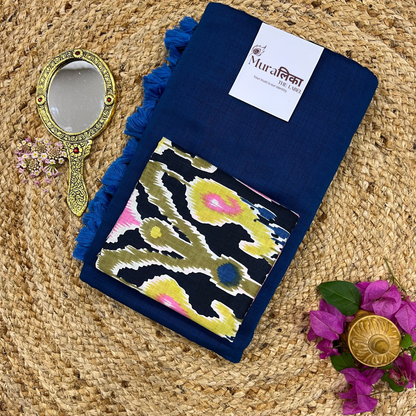 Muralika Indigo Handloom Saree