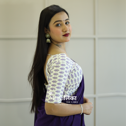 Muralika Purple Handloom Saree