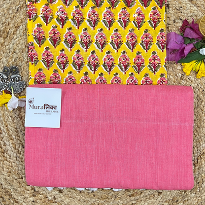 Muralika Peach Handloom Saree