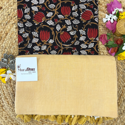 Muralika Fawn Handloom Saree