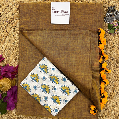 Muralika Mustard Handloom Saree