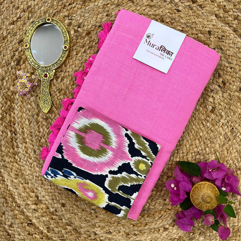 Muralika Pink Handloom Saree - Muralika the label