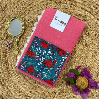 Muralika Peach Handloom Saree