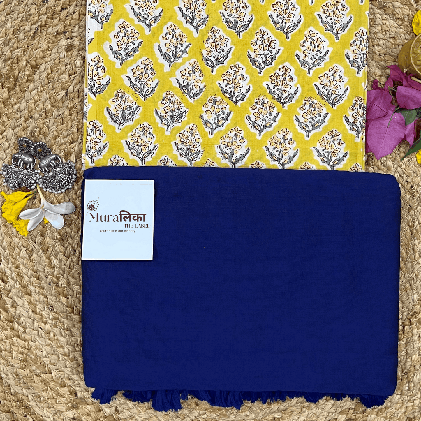 Muralika Royal Bule Handloom Saree