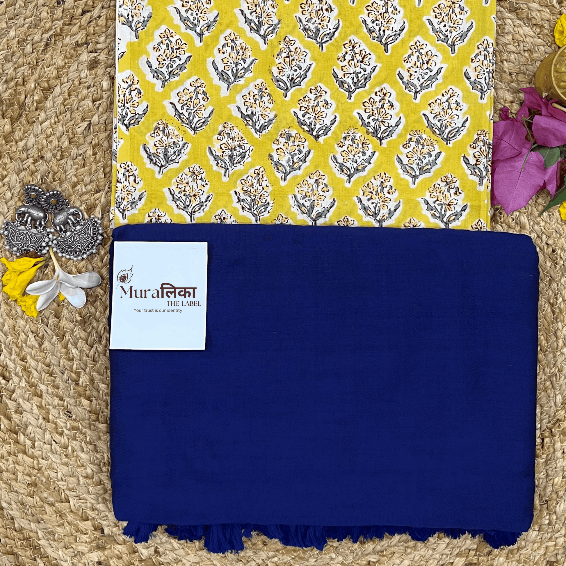 Muralika Royal Bule Handloom Saree