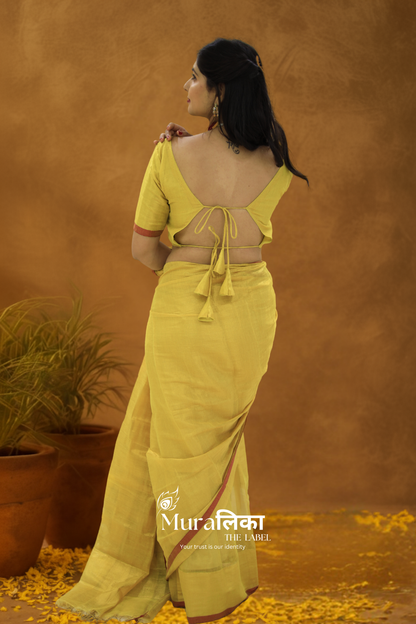 Muralika Pure Elegance Handloom Tissue Saree