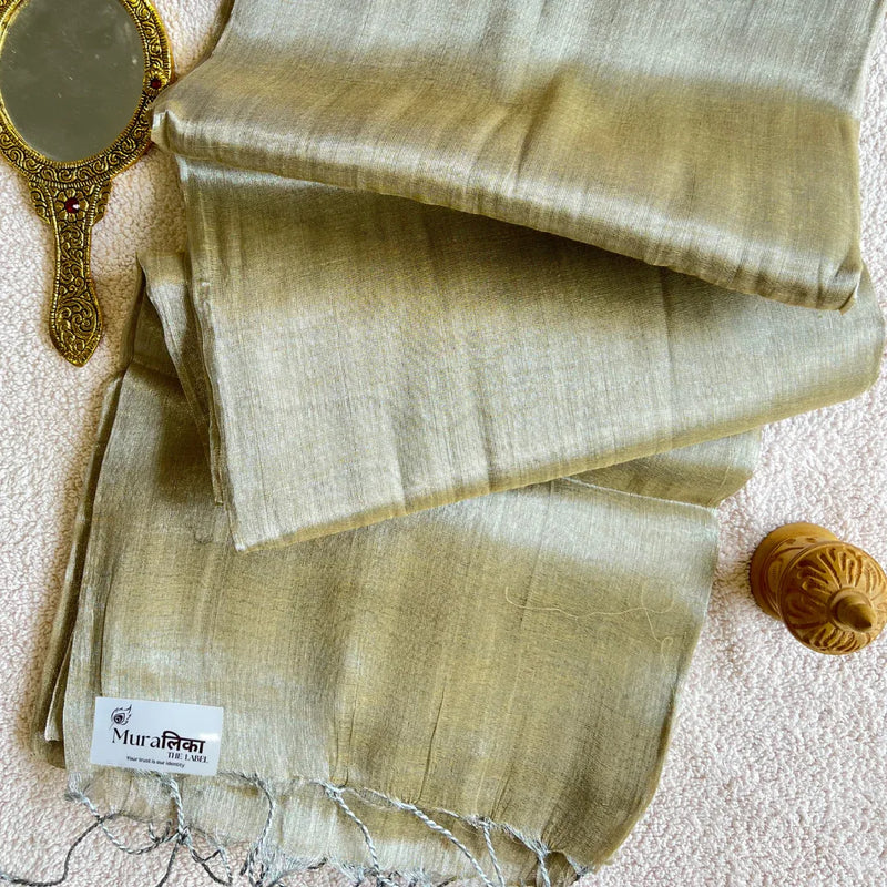 Muralika Pure Elegance Handloom Tissue Saree - Muralika the label