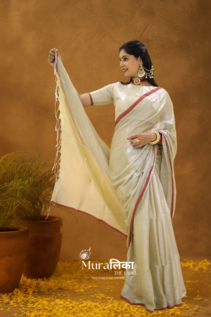 Muralika Pure Elegance Handloom Tissue Saree