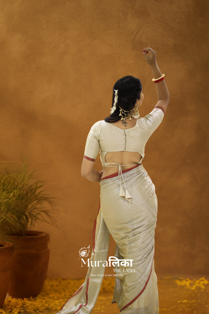 Muralika Pure Elegance Handloom Tissue Saree