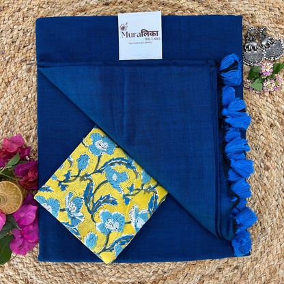 Muralika Indigo Handloom Saree