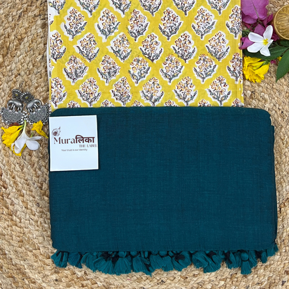 Muralika Rama Green Handloom Saree