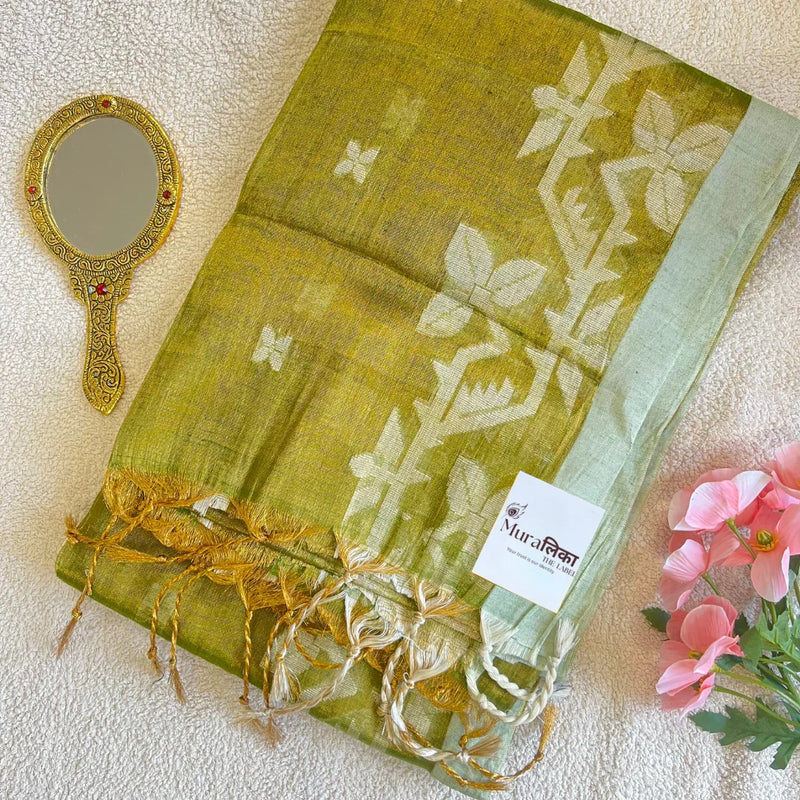 Muralika Pure Elegance Handloom Tissue Saree - Muralika the label