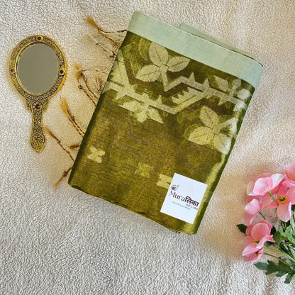 Muralika Pure Elegance Handloom Tissue Saree - Muralika the label