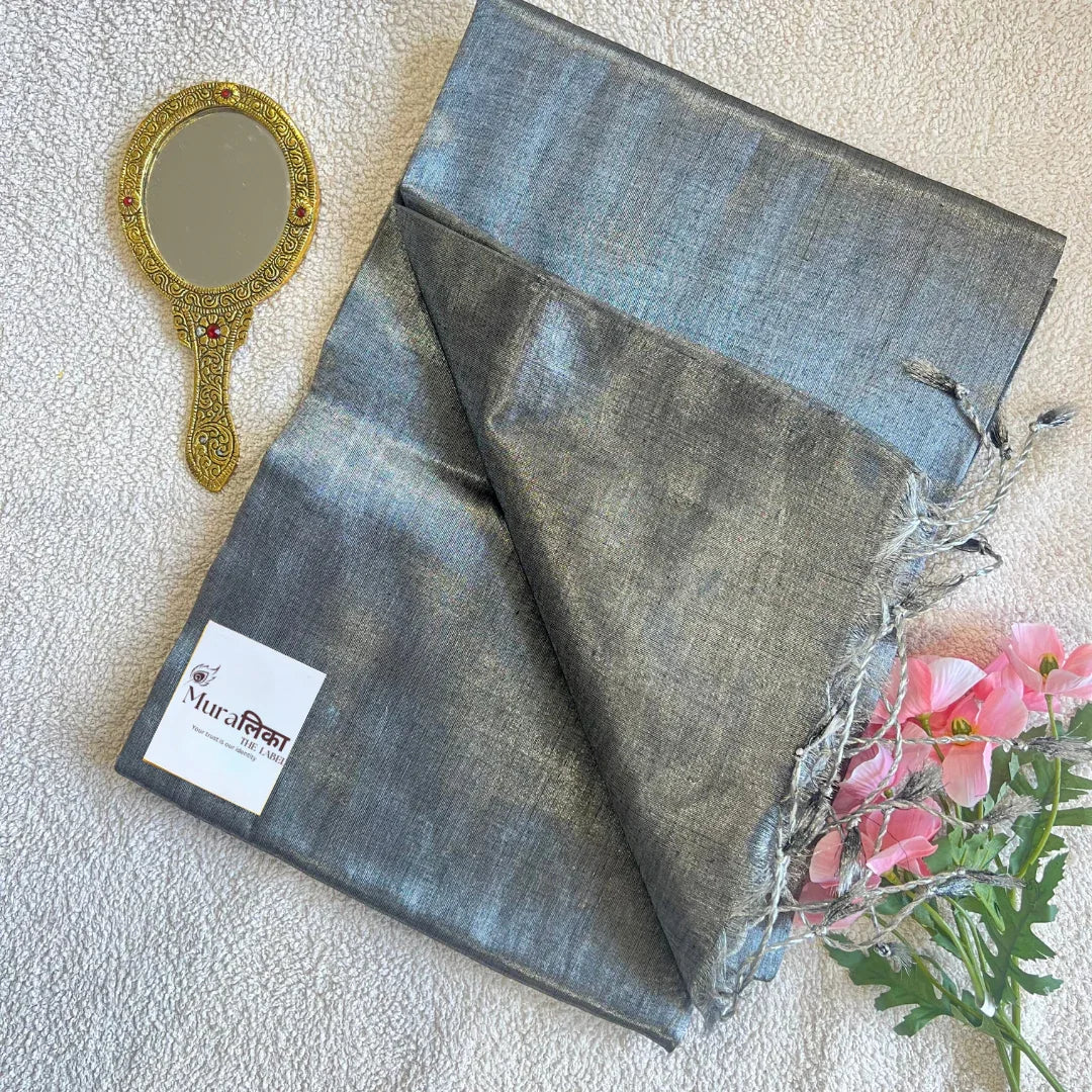 Muralika Pure Elegance Handloom Tissue Saree - Muralika the label