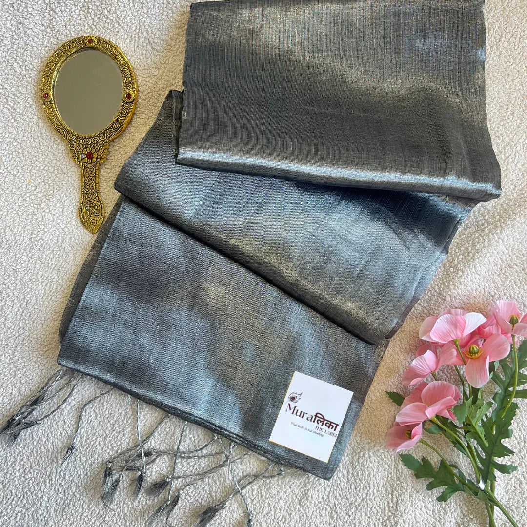 Muralika Pure Elegance Handloom Tissue Saree - Muralika the label