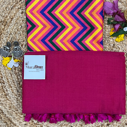 Muralika Queen Pink Handloom Saree