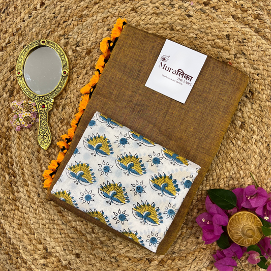 Muralika Mustard Handloom Saree
