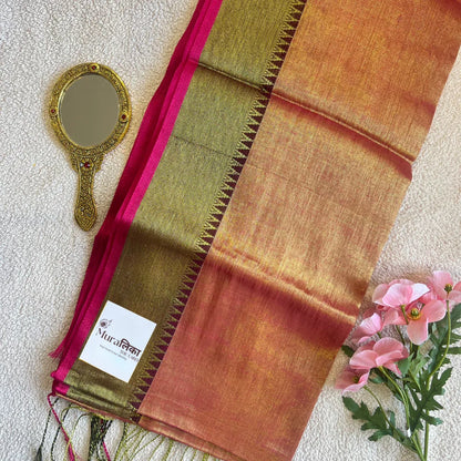 Muralika Pure Elegance Handloom Tissue Saree - Muralika the label