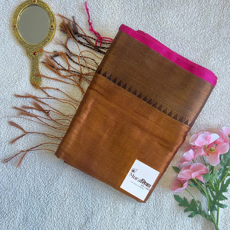 Muralika Pure Elegance Handloom Tissue Saree - Muralika the label