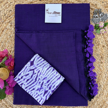 Muralika Purple Handloom Saree