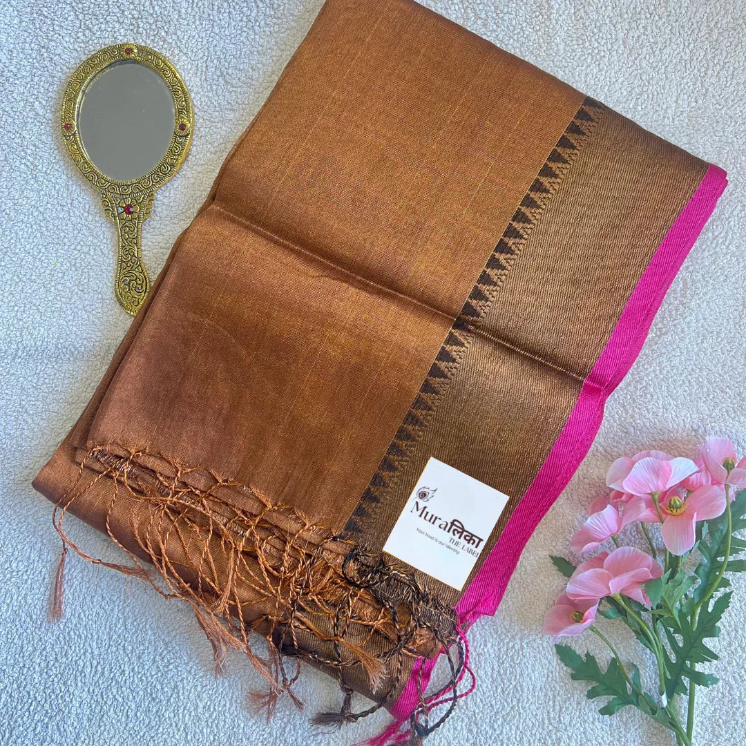 Muralika Pure Elegance Handloom Tissue Saree - Muralika the label