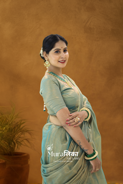 Muralika Pure Elegance Handloom Tissue Saree